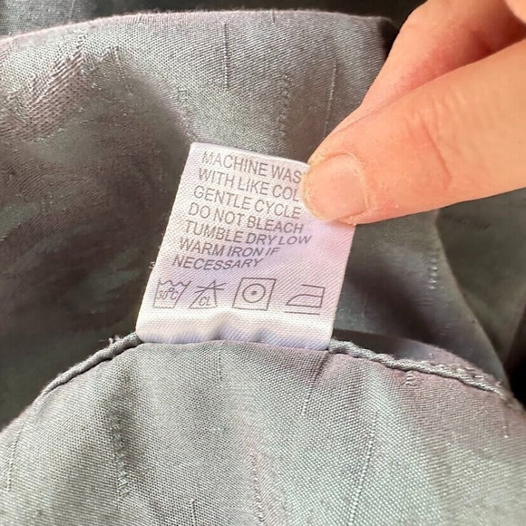 Banana Split USA Men's Hawaiian Shirt L Large Black Palm Tree Silky Button Beach - Picture 8 of 8